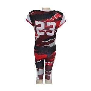 ชุดเสื้อฟุตบอลอเมริกันแบบสั่งทำราคาขายส่ง ออกแบบได้ตามต้องการ ราคาดีที่สุด คุณภาพสูง ผ้าโพลีเอสเตอร์ 100% กางเกงขาสั้น รับผลิตแบบ OEM - Product Image 4