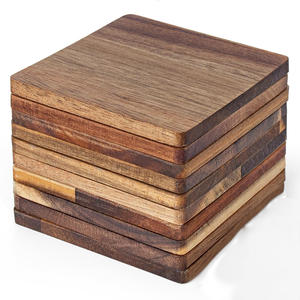 Customized Square Wood Coaster <b>Table</b> Cup <b>Mats</b> Home Decoration Kitchen Walnut Wooden Coaster for Cup <b>Glass</b> Mugs. - Product Image 3