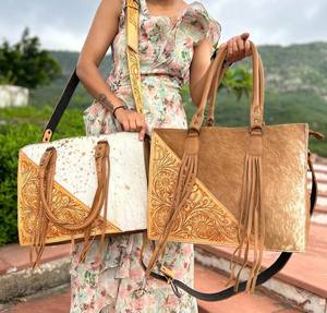 Bolso de Mano de Piel de Vaca Auténtica para Mujer, Bolso de Cuero Elegante para Tallar el Pelo, Bolsos de Mano para Multiusos, Novedad - Product Image 5