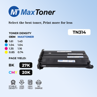 Cartouche de toner MaxToner TN314 TN-314 compatible avec l'imprimante Konica Minolta Bizhub C353 C353P