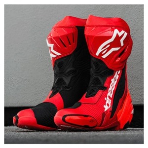 Botas Alpinestars Supertech R Nuevas en Perfecto Estado, Color Rojo Brillante, Entrega a Domicilio - Product Image 3