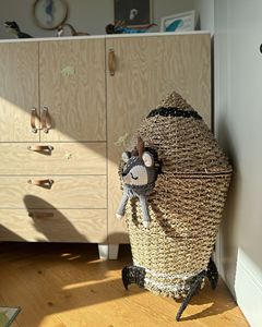 NOUVEAU! Panier en jonc de mer en forme de fusée fait à la main, panier de rangement durable pour la maison, le salon et la chambre à coucher, cadeau pour Noël - Product Image 6