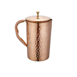 Jarra Clásica de Cobre Puro con Tapa, Diseño Ecológico para Servir Agua, Uso en el Hogar y la Cocina - Product Image 3