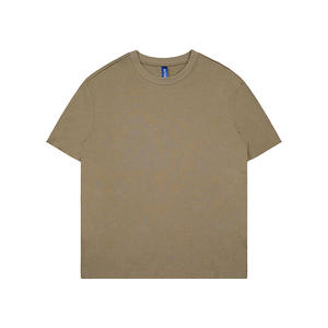 T-shirts lourds de haute qualité pour hommes pour hommes T-shirt surdimensionné en coton brodé Oem personnalisé avec logo vierge pour hommes - Product Image 5