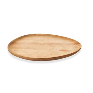 Forme ovale meilleure qualité fruits en bois plateau de service dessus de table snack plateau en bois de service exportateur en gros fabriqué à la main - Product Image 1