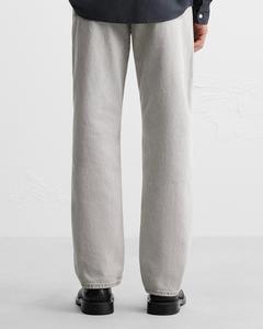 Jeans baggy de haute qualité pour hommes, pantalon uni à motif vintage, fermeture à cordon tricoté, tissage, pantalon en jean pour hommes - Product Image 2