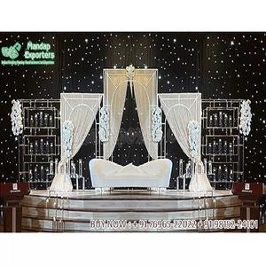 การออกแบบแบบพกพาสำหรับงานรับหน้าแต่งงานแบบทันสมัยหรูหราโลหะสำหรับงานอีเวนต์เอเชียและงานหมั้น - Product Image 1