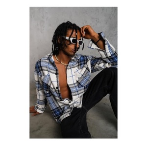 Camisas de Invierno para Hombre, Talla Grande, 100% Algodón, Antiarrugas, Antibolitas, Transpirables, Ecológicas, Estampadas, Estilo Urbano - Product Image 3