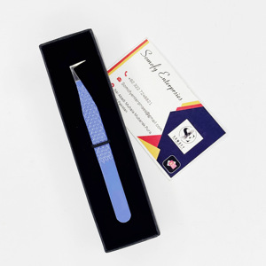 Pince à cils en acier inoxydable diamantée testée à la main volume de 90 degrés produit durable - Product Image 6