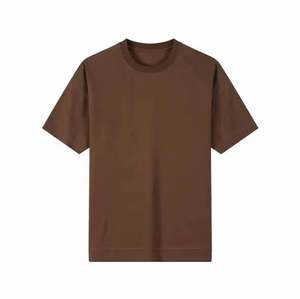 Venta al por mayor de alta calidad de los hombres de color sólido Camiseta de cuello redondo suave transpirable en blanco de manga corta Camiseta de manga raglán estilo - Product Image 6