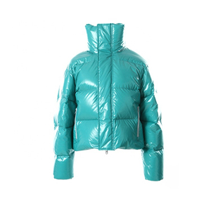 2025 Winter Clothes Custom Lady <b>Women</b> Puffer Down Jacket Puffy Short Crop <b>Top</b> Bubble Coat Puffer Jacket - Product Image 3