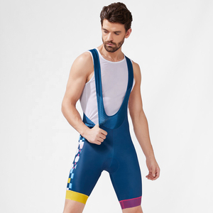 Pantalones cortos de ciclismo para hombre, pantalones cortos con pechera para bicicleta, pantalones cortos de ciclismo para personalización - Product Image 1