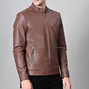 2025 Men Premium Original Leather Trendy Design High Demanded Windproof Comfortable <b>Perfect</b> <b>Fit</b> Real Genuine Mens Leather jacket - Product Image 4