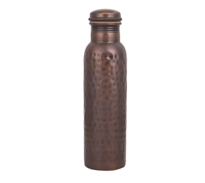 Handmade Pure <b>Copper</b> Ayurvedic Yoga Water <b>Bottle</b> with Customized Designs Portable for Outdoor Use and <b>Drinking</b> - Product Image 1