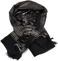 Shemagh Keffiyeh Arab Katun 100% Berkualitas Tinggi, Selendang/Turban Polos Anti Angin, Bernapas, Anti Debu, Kasual, Kanvas Baru, Semua Musim