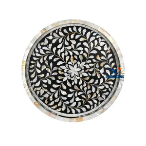New Arrival MOTHER OF PEARL DECORATIVE TRAY Vietnam Origin Perfect for <b>Ramadan</b> <b>Mubarak</b> Celebration and Festive Use - Product Image 1