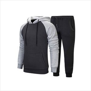 Ensemble de survêtement d'hiver en molleton technique uni imprimé, sweat à capuche zippé intégral, pantalon de jogging, ensemble de jogging unisexe coupe-vent - Product Image 4