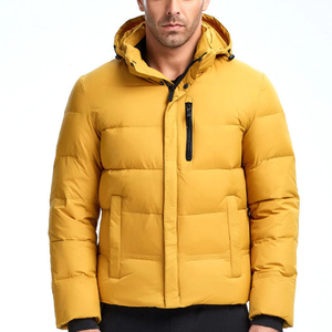 Chaqueta Safari Informal Impermeable de Lona para Hombre, Talla Grande, YAZ5991, Exterior de Cuero Genuino, Forro de Algodón, Personalizable, para Invierno - Product Image 2