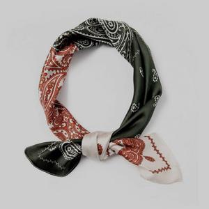 Bandana personalizar Logo impreso alta calidad hecho a mano bufanda cuadrada algodón sombreros moda otras bufandas - Product Image 4