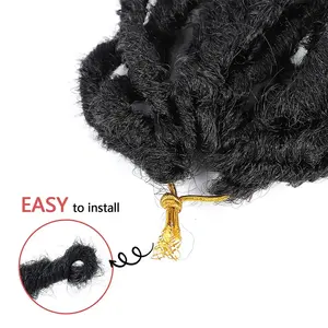 X-Tress Goddess Wavy Locs Cheveux au crochet en fibre synthétique haute température résistante à la chaleur, style Passion Twist - Product Image 6