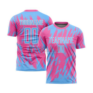 เสื้อฟุตบอลสำหรับผู้ชายเสื้อกีฬาผ้าโพลีเอสเตอร์แบบสั่งทำใหม่สำหรับทีมที่มีการพิมพ์ชื่อดิจิทัล - Product Image 6