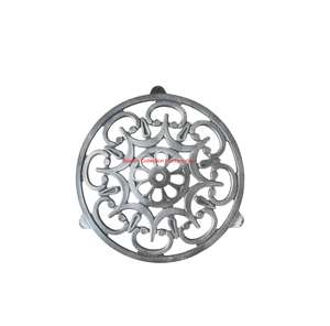 Salvamanteles Vintage de hierro fundido con diseño decorativo, almohadilla caliente de Metal, mesa de cocina y comedor, decoración del hogar, soporte para ollas y platos calientes - Product Image 1