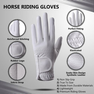 ถุงมือขี่ม้ารุ่นใหม่ ขายส่ง ถุงมือขี่ม้าแบบสั่งทำพิเศษ กันลื่น แห้งเร็ว รองรับหน้าจอสัมผัส ถุงมือขี่จักรยานลำลอง ถุงมือขี่ม้า PU - Product Image 3