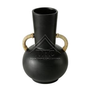 Handmade Modern <b>Black</b> Aluminium and Iron Metal Tabletop <b>Vase</b> Home Decor for Wedding Lounge Christmas Holidays and Restaurants - Product Image 4
