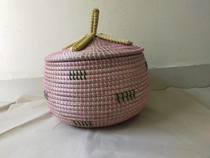 Wholesale Seagrass Bamboo <b>Hamper</b> <b>with</b> Hyacinth <b>Lids</b> Durable Fibers for Home Organization Laundry Storage <b>Baskets</b> - Product Image 4