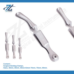 Pinces Bulldog Johns-Hopkins Pinces Bulldog 58mm Droite En Acier Inoxydable Base Instruments Chirurgicaux Fabricant Pakistan - Product Image 2