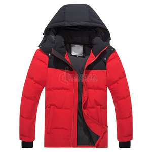 Chaqueta acolchada para hombre 2024, nuevo diseño de lona personalizable de alta calidad con logotipo completo, chaqueta de invierno de talla grande - Product Image 5