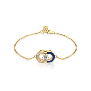Collier pendentif diamant Infinity Oceanic Embrace, bracelet convertible - Product Image 1