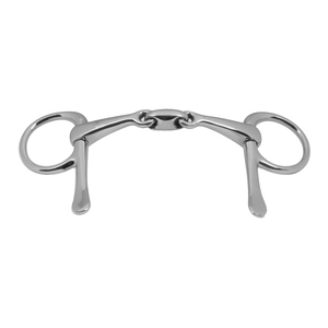 บิตม้าแบบสองข้อต่อครึ่งช้อน พร้อมปากม้าขัดเงาเรียบ สำหรับขี่ม้า - Product Image 3