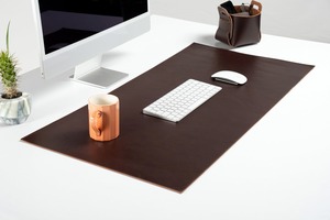 Elegant Luxury Genuine Leather <b>Desk</b> Mat Office Table <b>Pad</b> Smell Proof Heavy Duty Premium Durable <b>Writing</b> Surface Protective - Product Image 5