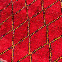 Tapis berbère Beni Ourain marocain en laine fait main, moelleux, uni, grand format, lavable, toutes saisons, personnalisable OEM