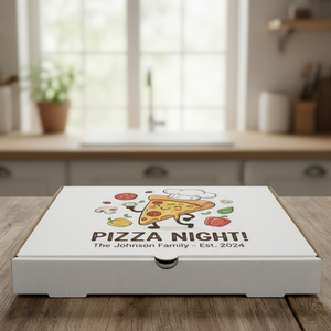 Elegante caja de pizza de papel Kraft personalizada, diseño impreso personalizado, respetuoso con el medio ambiente, apto para microondas para pizzerías, restaurantes para llevar - Product Image 2