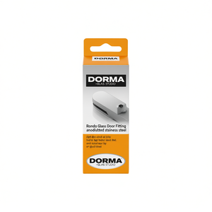 DORMA-GLAS STUDIO Rondo Glass Door Fitting Light Alloy Anodized Stainless Steel BB DIN Left/Right for Storage <b>Lockers</b> - Product Image 3