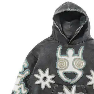 2024 Pakistan Best Selling Distressed <b>Hoodie</b> for <b>Men</b> Top Outfit New Drawstring Attached Thermal Fashion Sweatpants <b>Thick</b> Winter - Product Image 5