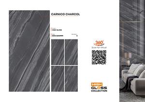 Carreaux de céramique en porcelaine 2x4 pieds polis Carnico haute finition brillante qualité supérieure 600x1200mm carreaux pour mur décoratif - Product Image 2