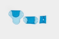 Kit de serviettes hygiéniques lavables et réutilisables en tissu respirant bleu, écologiques, super absorbantes, avec ailettes, modèle 2023, les plus vendues
