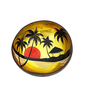 Bols en coquille de noix de coco avec couleurs personnalisées, écologiques et durables pour la fabrication de bougies, la présentation d'aliments tropicaux, les cafés, les spas, les marques écologiques - Product Image 3