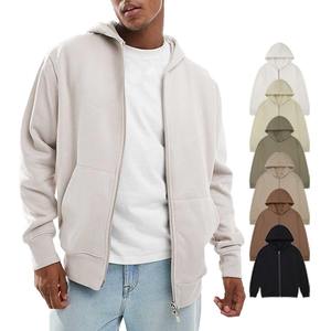 Half <b>White</b> Full <b>Zip</b> up <b>Hoodies</b> Unisex Luxury Quality 100Cotton Fleece Heavyweight Thermal Comfortable Stylish <b>Men's</b> <b>Zip</b> <b>Hoodies</b> - Product Image 1