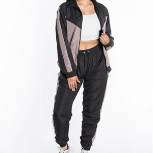 Conjunto de Chaqueta Cortavientos de Invierno para Mujer, Talla Grande, Alta Calidad, 100% Algodón, Sólido, Transpirable - Product Image 2