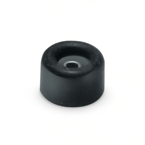 Black Rubber Door Buffer <b>Draft</b> <b>Stopper</b> 30 mm with 34 mm Height Dowel Mounting-Pack Size 50 - Product Image 2