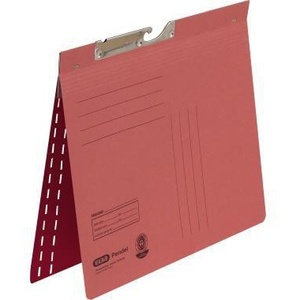ELBA DIN <b>A4</b> 320g/m Recycled Red Manila Cardboard Hanging File <b>Folder</b> with Commercial Binding Organizational Imprint - Product Image 1