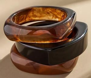 Lightweight Waterproof Resin Bangles for Women Comfortable Fit Stylish Jewelry for Office Casual Wear Customizable Colors Design - Product Image 4