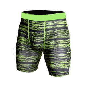 Short athlétique 2-en-1 décontracté pour hommes, avec compression, séchage rapide, évacuation de l'humidité, meilleur design, technique de broderie d'entraînement de gymnastique solide - Product Image 2