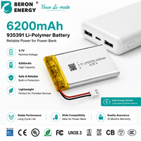 Paket Baterai Lithium Ion 3.7V 6200mAh Baterai Isi Ulang untuk Power Bank Elektronik Portabel Baterai Pengganti