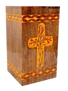 Urnas de cremación de madera hechas a mano modernas para hombres y mujeres Urnas funerarias decorativas a bajo precio - Product Image 5