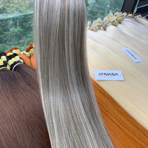 Extensions de cheveux humains vierges vietnamiennes de qualité supérieure, couleur piano, droites, en vrac, prix d'usine en gros, 60 cm, super double trame - Product Image 1